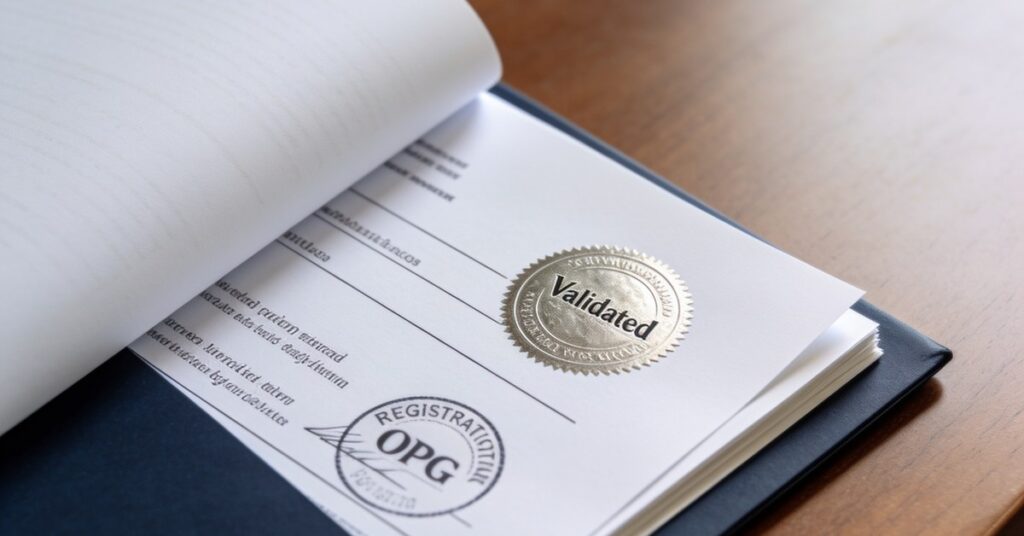 What does a LPA certificate look like? Examples of a valid LPA document