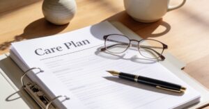 Example of a care plan: A guide to person-centred care and support